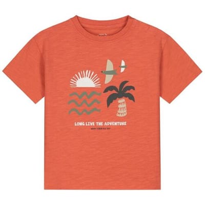 Prénatal peuter T-shirt Red Shade 74 heren