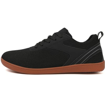 Brede Blote Voeten Mannen Schoenen Unisex Minimalistisch Teen Lopen Schoenen Casual Vrouwen Trail Running Nul Drop Trainingsschoenen Grote Maten 47 black