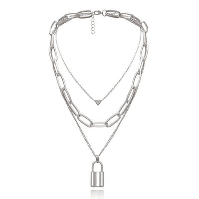 Lumici® | Locked Heart Necklace - Hart Slot Ketting - Hartje - Slotje - Verliefd - Love - Verkering - Relatie - Natuur - Cadeau Voor Vrouwen - Moederdag Cadeau - Valentijn - Liefde - Verrassing - Goud & Zilver