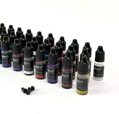 MGM Trading - Epoxyharsverf - kleurrijke alcoholinkt set voor veelzijdig gebruik - 30 verschillende kleuren - Concentreerde Epoxyharsverf - 10ml