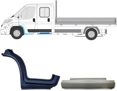 Reparatiepaneel set voor Opel Movano 2021-2026 / Links