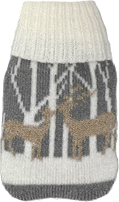 Handwarmer / Zakwarmer Rendier Bos -  Wit– 12x7 cm – Veilig en herbruikbaar