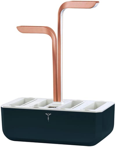 Véritable® GARDEN CLASSIC - Kweektafel - Slimme Kruidenpot Met Bewateringssysteem en Adapt LED Licht - Plantenbak - Kruidenbak - Inclusief 4 Lingots® kruiden navulling - Zwart