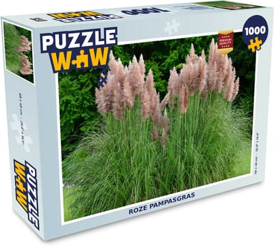 Puzzel Roze pampasgras - Legpuzzel - Puzzel 1000 stukjes volwassenen