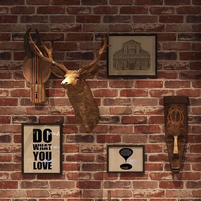 Dailygoods- Steentapijt Zelfklevend 44x600cm - Muurstickers - Baksteen Behang - Meubelsticker - Geschikt voor Woonkamer/Slaapkamer - Muursticker