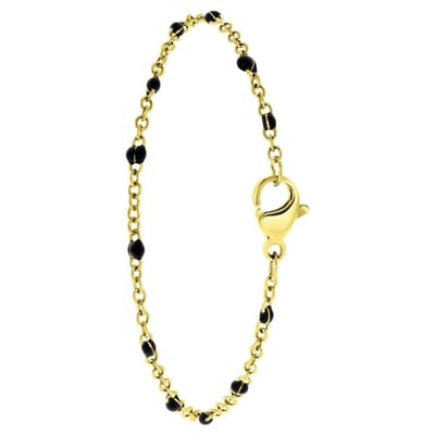 Lucardi Dames Selene armband - Staal - Armband - Cadeau - 20 cm - Goudkleurig