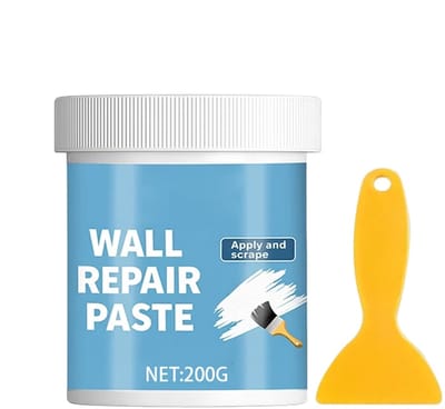 Muurreparatie Set - Gipsplamuur - Scheuren Dichten - Waterafstotend - 200g Pasta