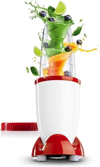 MMP® Mixer staafmixer - Mixer - Mixer handmixer - Wit and Rood - ‎34cm x 13cm x 13cm