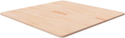 Tafelblad Eikenhout - Blad voor tafel - Tafelblad vernieuwen - Massief eikenhout - 80x80x15 cm - Niet gespecificeerd