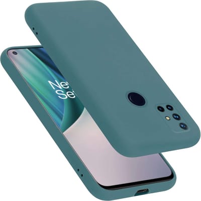 Cadorabo Hoesje geschikt voor OnePlus Nord N10 5G in LIQUID GROEN - Beschermhoes gemaakt van flexibel TPU silicone Case Cover