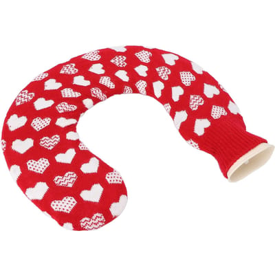 1L U-vormige warmwaterzak draagbare nek-schouderwarmer met zachte gebreide hoes voor de winterType 1