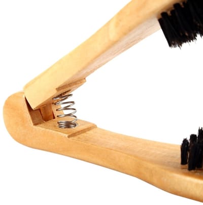 Dailygoods- Kapperskam Antistatisch - Houten Handvat - Professionele Kam - Dubbele Borstel - Lichtgewicht - Hoge Temperatuur - Haarkam