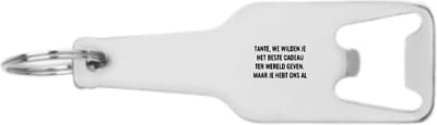 Akyol - tante, we wilden je het beste cadeau ter wereld geven. maar je hebt ons al flesopener - Tante - de liefste tante - verjaardagscadeau - verjaardag - cadeau voor tante - cadeau - kado - geschenk - gift - tante artikelen - 105 x 25mm