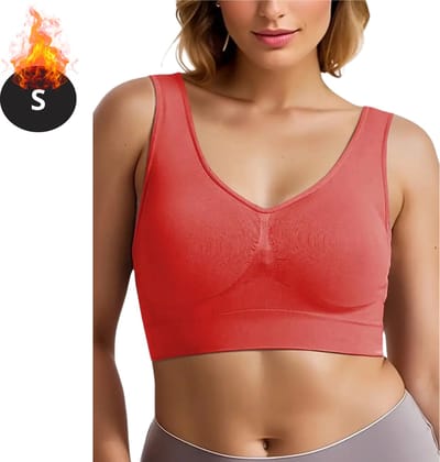 Bovista BH Zonder Beugel - Zonder Bandjes - Push-up Bh's - Comfort Beha - Gemengd - Comfortabel - Rood - Maat S