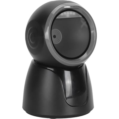 Scanner de codes-barres de bureau 1D 2D QR Sans fil Bluetooth 2.4G Filaire USB Omnidirectionnel Mains libres black