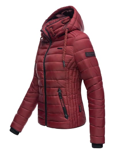 Navahoo Dames Gewatteerde Jas Lulana – Licht, Trendy & Afneembare Capuchon