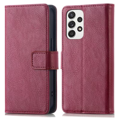imoshion Hoesje - Geschikt voor Samsung Galaxy A23 (5G) - Luxe Bookcase - Bordeaux