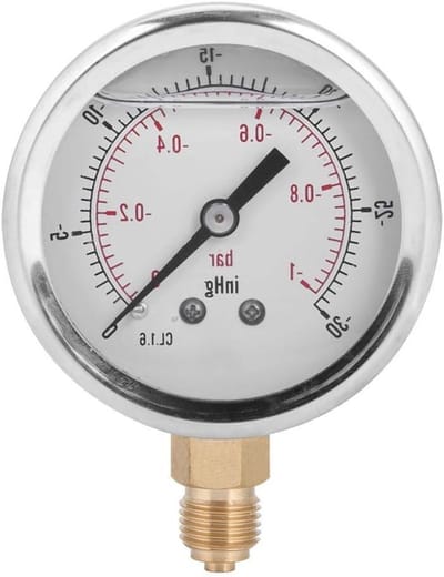 1/4 BSP Oil Filled Vacuum Drukmeter Y60 Radiaal voor Metaalbewerking en Elektriciteit - Precisie en Betrouwbaarheid