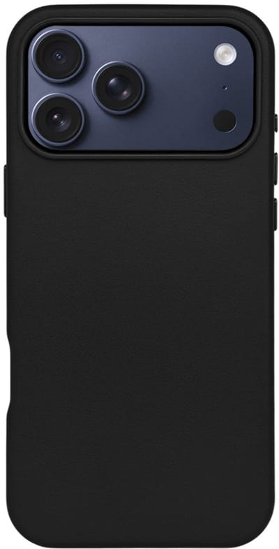 Casify Leren Hoesje geschikt voor MagSafe iPhone 17 Pro Max Hoesje - Zwart