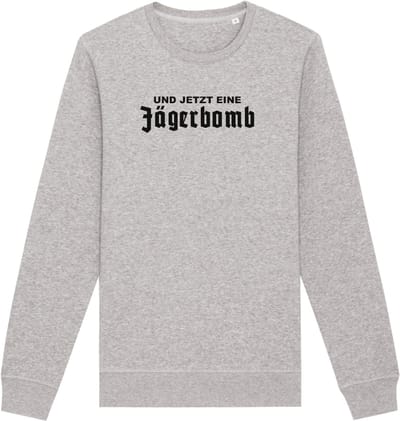Jägerbomb wintersport sweater grijs S - zwart - soBAD. | Foute apres ski outfit | kleding | verkleedkleren | wintersporttruien | wintersport dames en heren