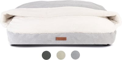 Snuggle Cave Hondenkussen Supersoft Grijs M 80cm - Wasbare Hoes