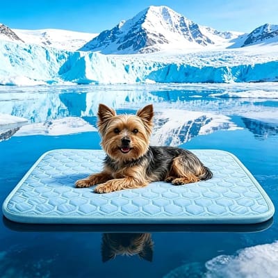 Hondenkoelmat - Zelfkoelend - Antislip - Wasbaar - Draagbaar - 38 x 48cm - Honden & Katten - Buiten & Binnen