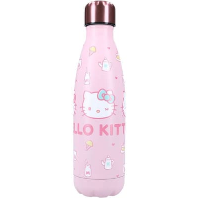 Hello Kitty Thirsty For More - Schoolbeker en Drinkfles - 700ml - Stainless Steel - Roze