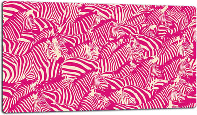 TMK ArtDeko - Glazen Snijplank - 52x30cm - Zebra - Hittebestendig