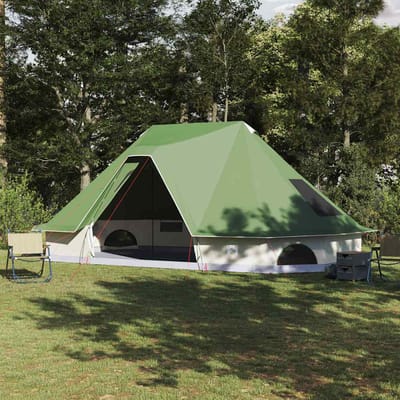 Tipi Tent met Dak en Opbergruimte Groen 680 x 430 x 270 cm Taffeta