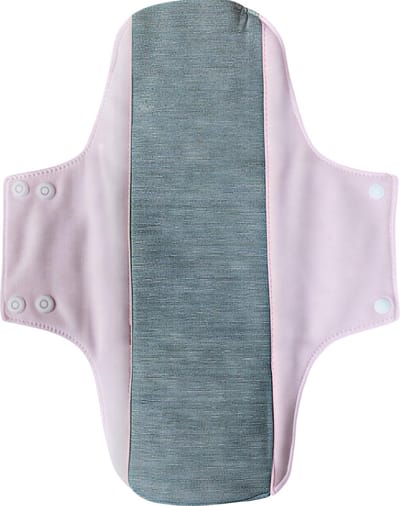 Katoenen Lekvrije Luiers en Inlegkruisjes – Paars – Wasbare Sanitaire Pads voor Volwassenen, Postpartum en Ouderen – Absorberende Onderbroekpads en Menstruatiebescherming, Comfortabel en Herbruikbaar