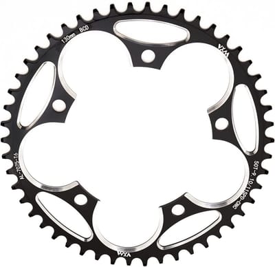Bicycle Chainring 46T voor 8-12-Speed Racefiets | Narrow Wide Tandvorm | Lichtgewicht 7075-T6 Aluminium | CNC Bewerkt en Anti-Kettingval Ontwerp