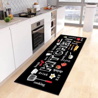 Keukenvloermat Deurmat voor Woonkamer Slaapkamer Deur Balkon Decoratieve Vloermat Antislip Lange Strook Gebiedskleed 40*120cm
