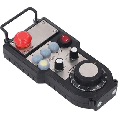 Volant Manuel CNC Sans Fil 7 Axes Sans Obstacle Distance 50m Kit Volant Manuel MPG Sans Fil et Récepteur avec Arrêt d'Urgence