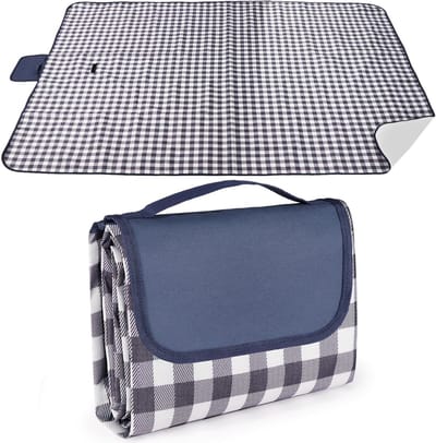 Famanu - Picknickkleed 150x200cm, Opvouwbare Picknickkleed Mat Waterdicht Zandbestendig Draagbaar Buitenstrandkleed met Handvat voor Zomerkamperen, BBQ, Tuin, Wandelen