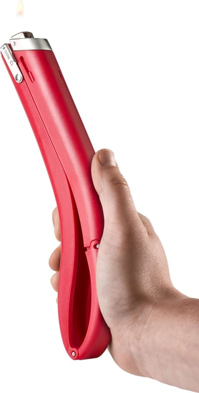 AdHoc Fire Finger - Ergonomisch Verlengstuk voor Aansteker - Rood - Veilig Ontsteken op Afstand