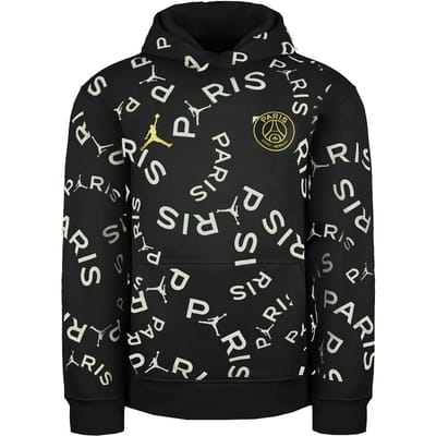 Nike Paris Saint-Germain Lng Sleve Zwart Pullover Kids Bedrukte Hoodie DC8925 010