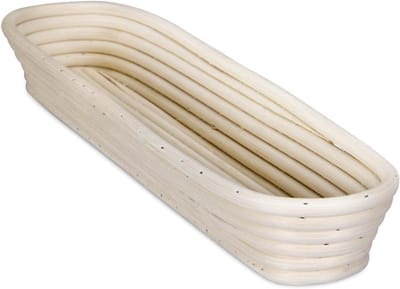 Gaarmand Rattan - Rijsmand Brood - Brood Bakken - Natuurproduct - 36 x 7.5 cm - Beige
