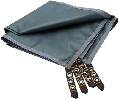 Dailygoods- Tentzeil waterdicht - Grondzeil 230 x 100 cm - Tarp voor 1-persoonstent - Draagtas - Lichtgewicht 0,26 kg - Duurzaam 210D Oxford-doek