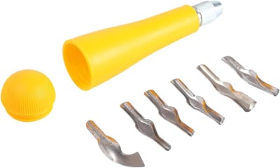 Graveer Tool Set - Snijgereedschap - Gedetailleerd Werk - Ergonomisch Handvat - 6 Delig - Geel