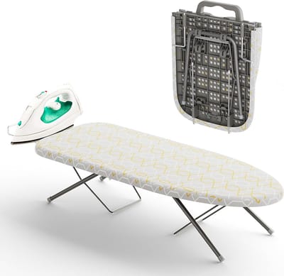 Vouwbare Strijkplank Klein Antislip Compact Ruimtebesparend en Eenvoudig Op te Bergen met Stabiele Basis