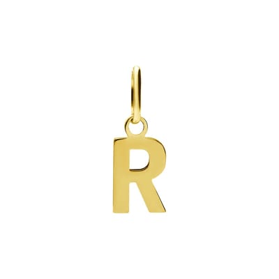 Lucardi Dames 14 karaat gouden letter hanger alfabet - Hanger - 14 Karaat Goud - Goud