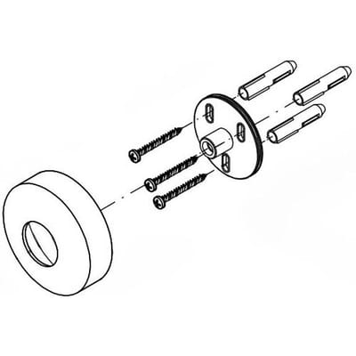 HSK Wall connection set for RS 200 AquaSwitch Mix 1001800 Art. E98501-1