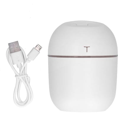 220ml Luchtbevochtiger Draagbare USB LED Mini Auto Huis Aromatherapie Etherische Olie Diffuser Mist Luchtzuiveraar wit