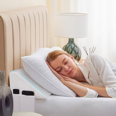 Bed Wigkussen - Hoofdeinde Kussen - Bed Opvullen - Schuim Hoge Dichtheid - 193 x 25 x 15 cm - Wit