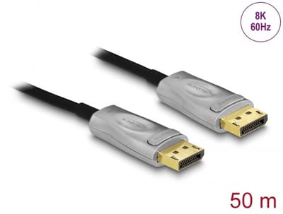 Delock Active Optical Cable DisplayPort 1.4 8K 50 m