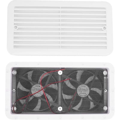 RV Zijventilator 24V 5W Enkele Richting Zijluchtuitlaat Ventilatie Afzuigventilator voor Camper Aanhanger Jacht