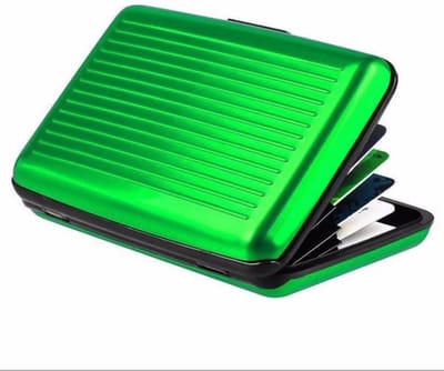 Aluminium Kaarthouder I Pasjeshouder I Aluminium Wallet I Portemonnee I Pashouder I Groen