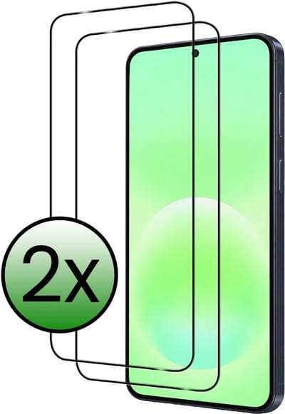 Screenprotector - 2 Stuks Geschikt voor Samsung Galaxy A57 - Full Cover - Beschermglas - Gehard Glas - Tempered Glass - Screen Protector