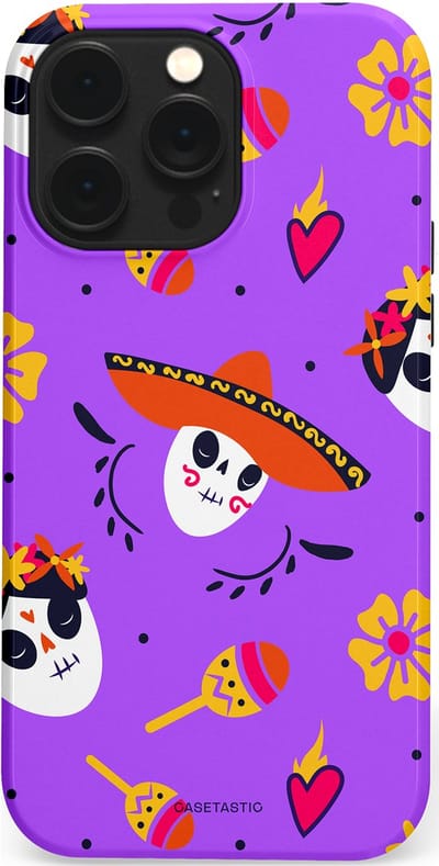 Casetastic Hoesje Geschikt voor Apple iPhone 14 Pro Max Magsafe - Stijlvolle Beschermende Duo-layer Case - Muertos sombrero