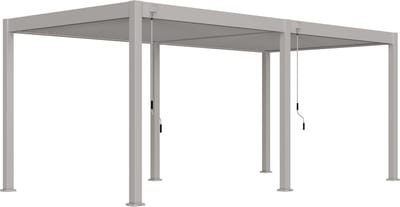Orion Comfort terrasoverkapping - 300x600cm - Lichtgrijs - Aluminium / Metaal / Vrijstaande / Luxe overkapping - Tuinprieel / Carport / Veranda / Pergola